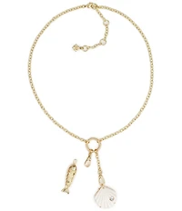 Patricia Nash Sea Shell Fish Short Pendant Necklace