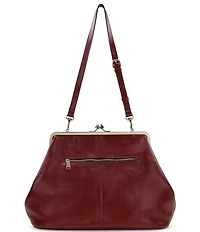 Patricia Nash Serafina Oversized Kisslock Leather Satchel Bag