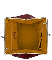 Patricia Nash Serafina Oversized Kisslock Leather Satchel Bag