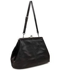 Patricia Nash Serafina Oversized Kisslock Leather Satchel Bag