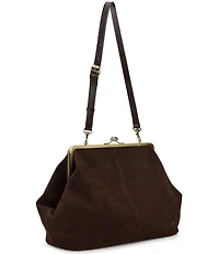 Patricia Nash Serafina Oversized Kisslock Suede Satchel Bag