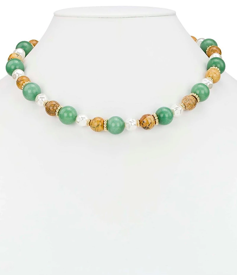 Patricia Nash Short Bead Statement Necklace