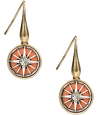 Patricia Nash Compass Small Dangle Drop Earrings