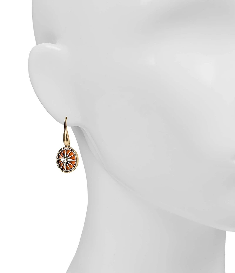 Patricia Nash Compass Small Dangle Drop Earrings