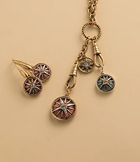 Patricia Nash Compass Small Dangle Drop Earrings