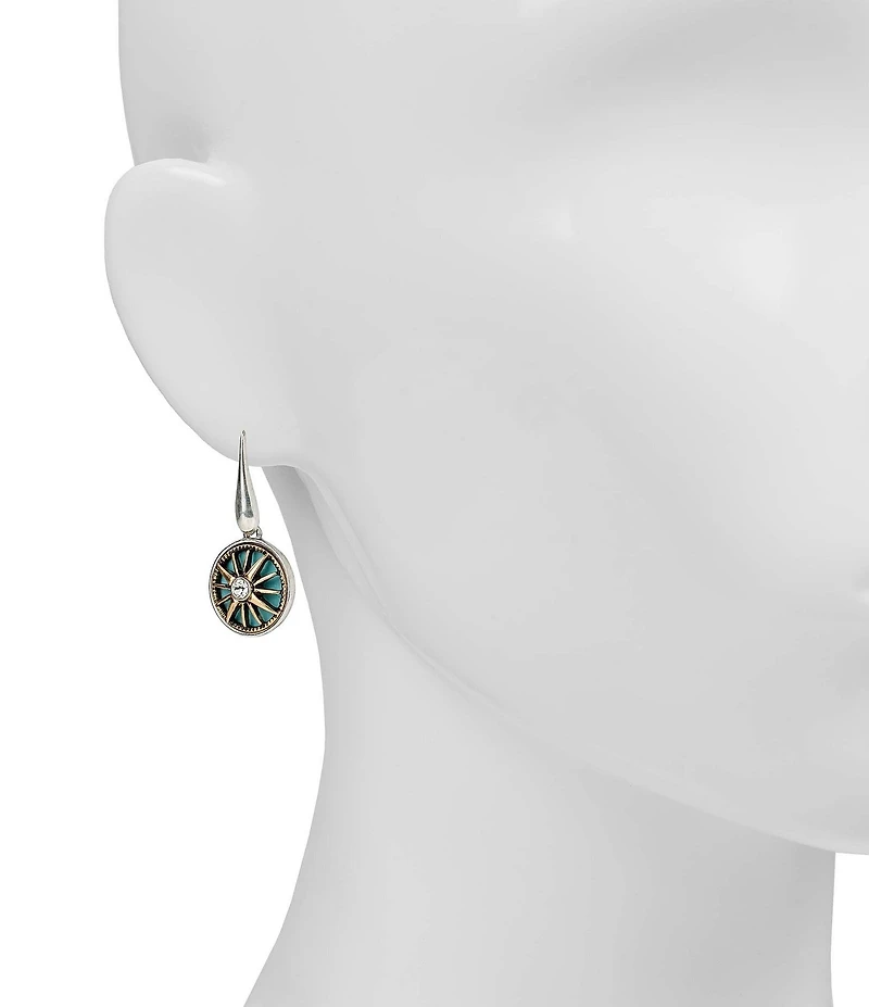 Patricia Nash Compass Small Dangle Drop Earrings