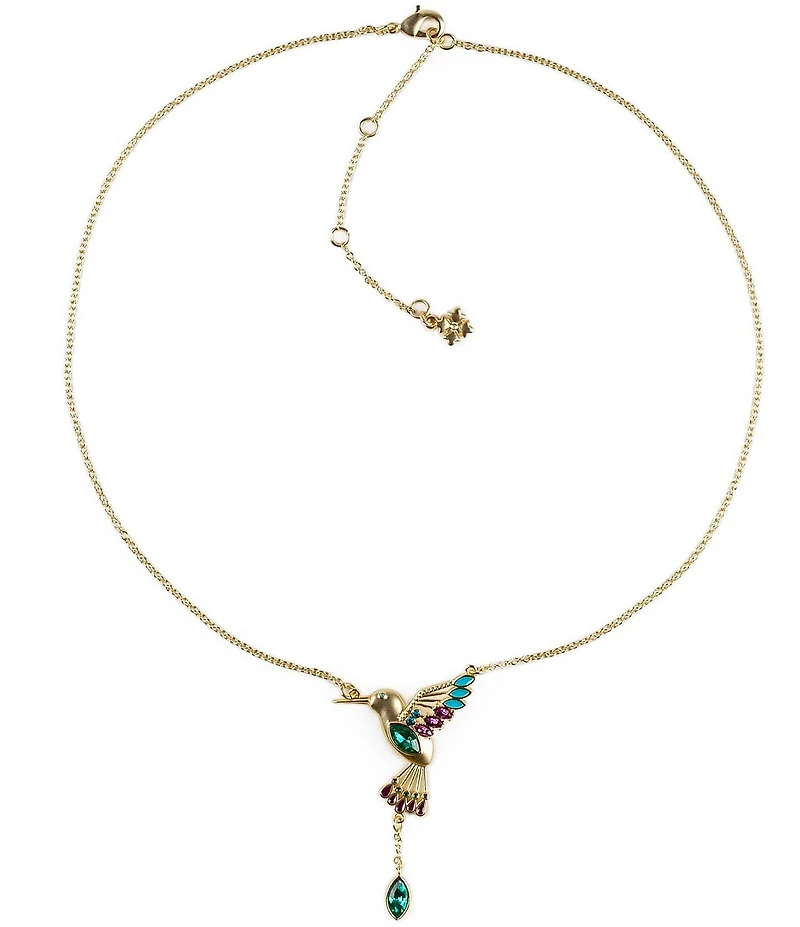 Patricia Nash Small Hummingbird Short Pendant Necklace