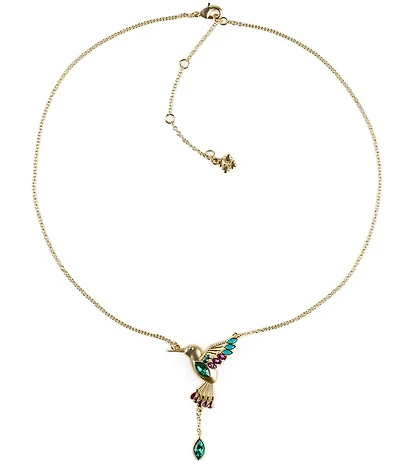 Patricia Nash Small Hummingbird Short Pendant Necklace