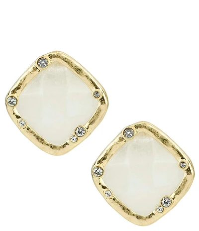 Patricia Nash Stone Button Stud Earrings