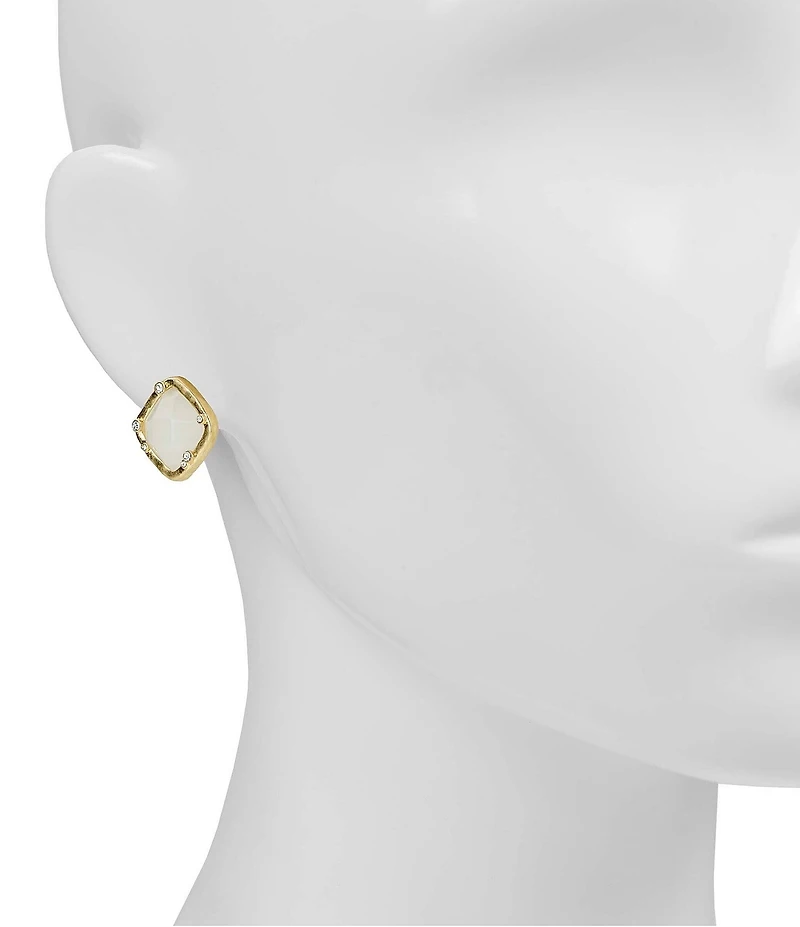 Patricia Nash Stone Button Stud Earrings