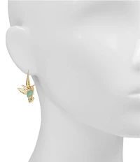Patricia Nash Stone Hummingbird Drop Earrings