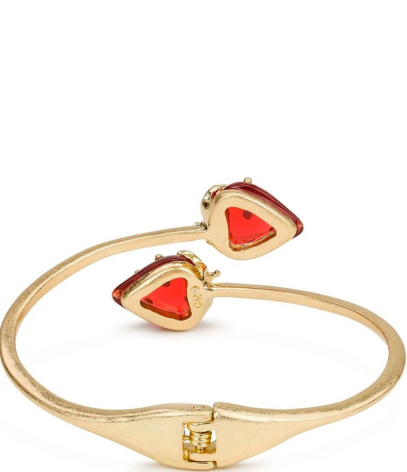 Patricia Nash Strawberry Bypass Hinge Bracelet