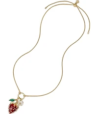Patricia Nash Strawberry Long Pendant Necklace