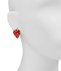 Patricia Nash Strawberry Resin Stud Earrings