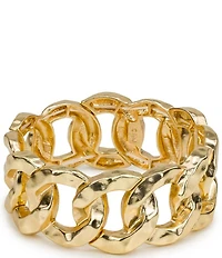 Patricia Nash Hammered Chain Link Stretch Bracelet