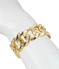 Patricia Nash Hammered Chain Link Stretch Bracelet