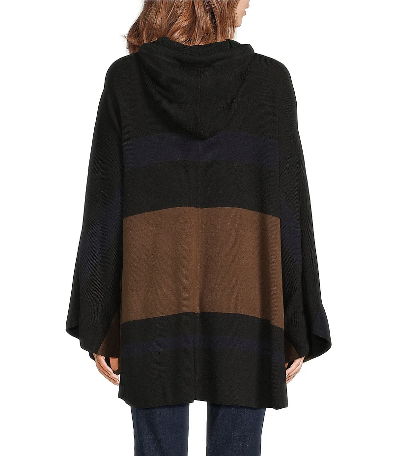 Patricia Nash Striped Hooded Cape