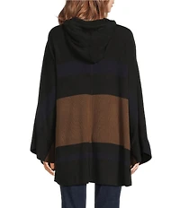 Patricia Nash Striped Hooded Cape