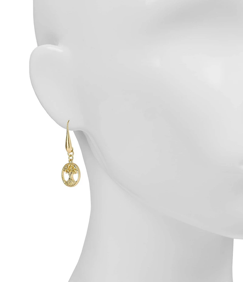 Patricia Nash Tree Circle Drop Earrings