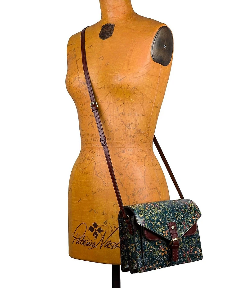 Patricia Nash Tuscan Fields Print Cassano Crossbody Bag