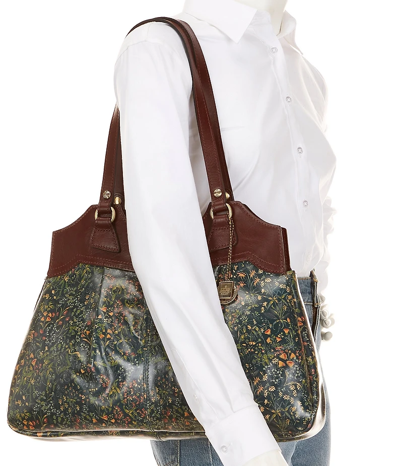 Patricia Nash Napoli Tuscan Fields Print Shoulder Bag