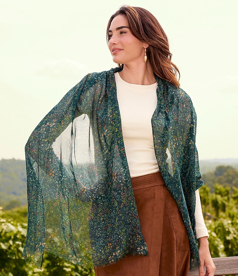 Patricia Nash Tuscan Fields Print Scarf