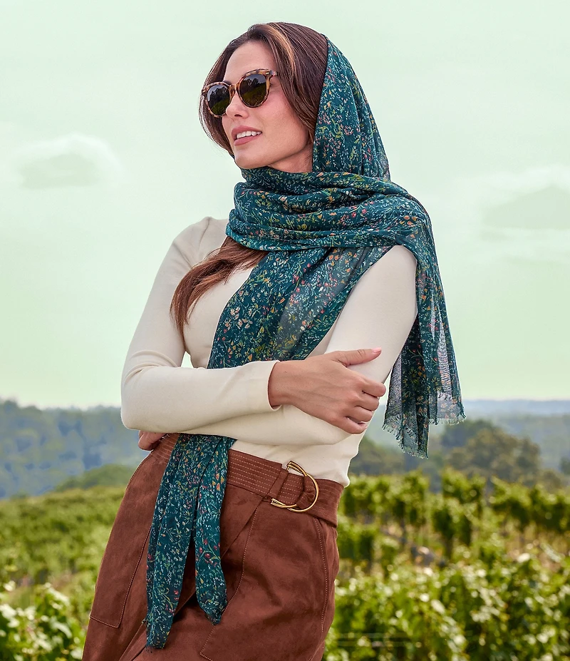 Patricia Nash Tuscan Fields Print Scarf