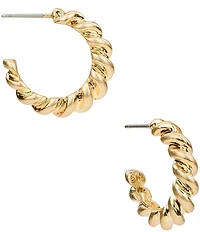 Patricia Nash Twist Huggie Hoop Earrings