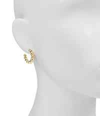 Patricia Nash Twist Huggie Hoop Earrings