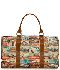 Patricia Nash Vasilia Postcards From Paris Garment Duffle Bag