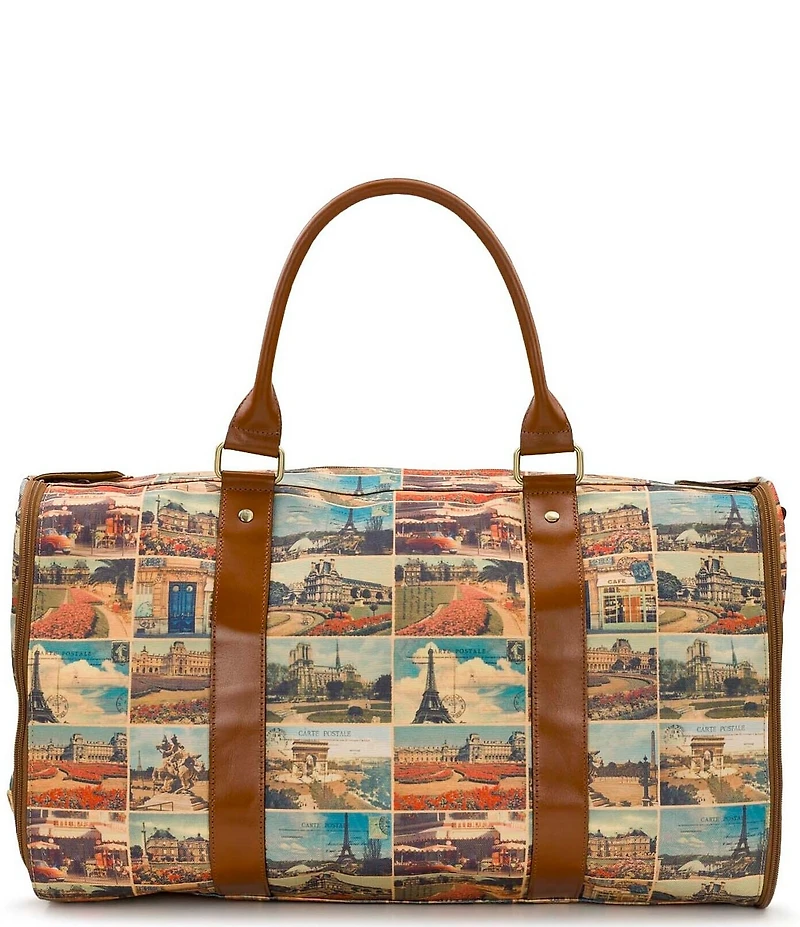 Patricia Nash Vasilia Postcards From Paris Garment Duffle Bag