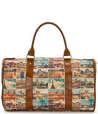 Patricia Nash Vasilia Postcards From Paris Garment Duffle Bag