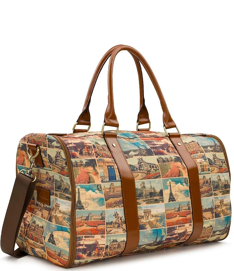 Patricia Nash Vasilia Postcards From Paris Garment Duffle Bag