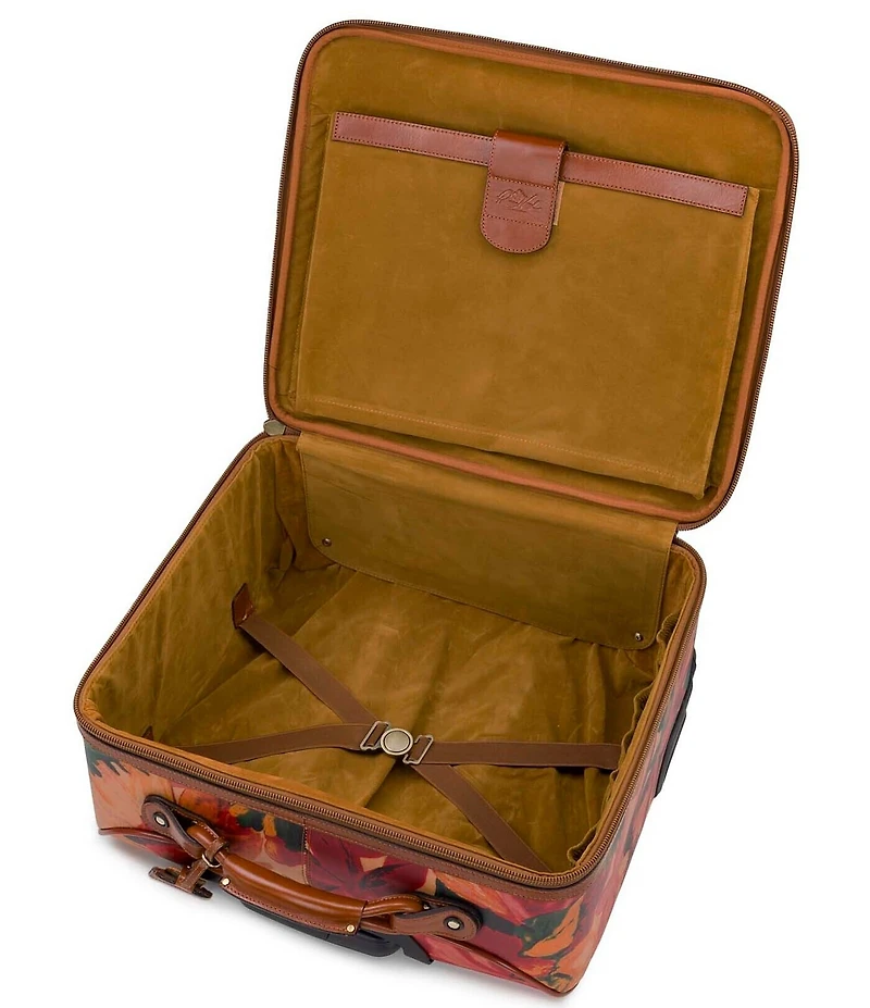 Patricia Nash Velino Spring Multi Patina Coated Linen Canvas Trolley