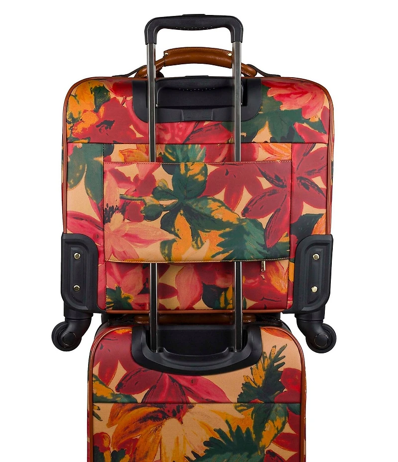 Patricia Nash Velino Spring Multi Patina Coated Linen Canvas Trolley