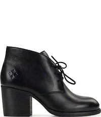 Patricia Nash Veneto Leather Block Heel Lace Up Shooties