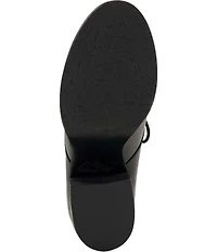 Patricia Nash Veneto Leather Block Heel Lace Up Shooties