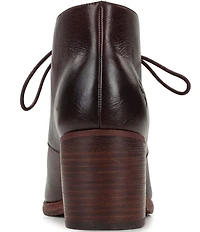 Patricia Nash Veneto Leather Block Heel Lace Up Shooties