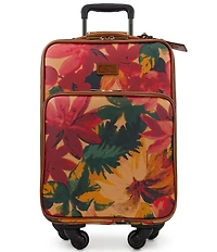 Patricia Nash Vettore Spring Multi Patina Coated Linen Canvas 19#double; Spinner Suitcase
