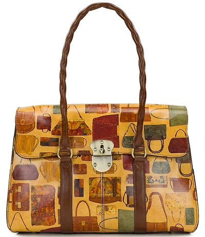 Patricia Nash Vienna Handbag Print Satchel Bag