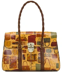 Patricia Nash Vienna Handbag Print Satchel Bag