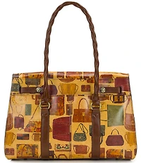 Patricia Nash Vienna Handbag Print Satchel Bag