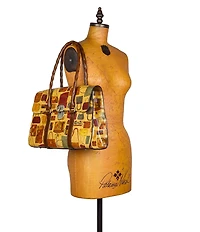 Patricia Nash Vienna Handbag Print Satchel Bag