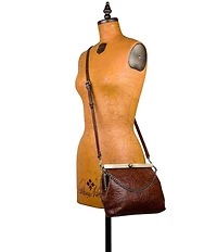 Patricia Nash Vilaine Tooled Frame Crossbody Bag
