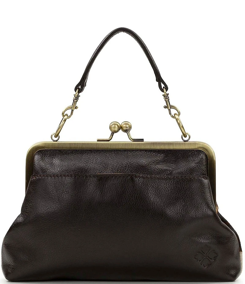 Patricia Nash Vione Cow Print Frame Satchel Bag