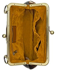 Patricia Nash Vione Cow Print Frame Satchel Bag