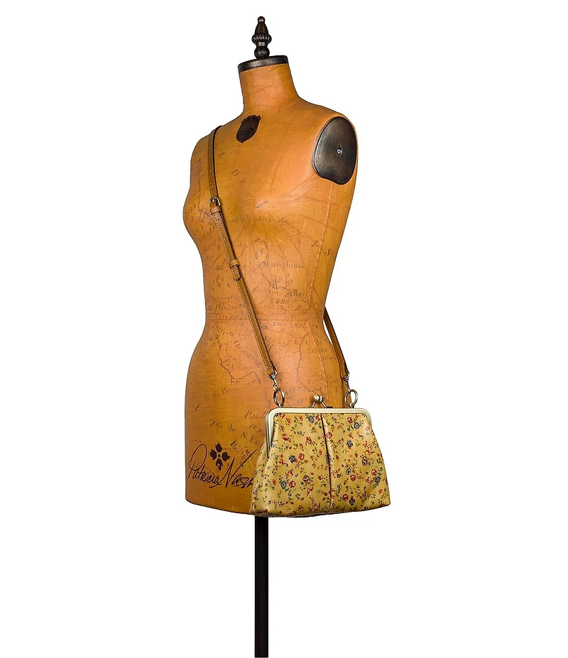 Patricia Nash Vione Floral Kisslock Frame Clutch