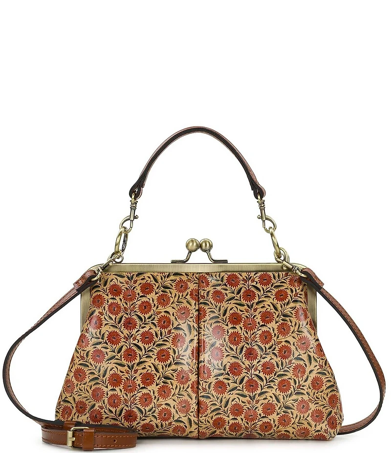 Patricia Nash Vione Kisslock Floral Crossbody Bag