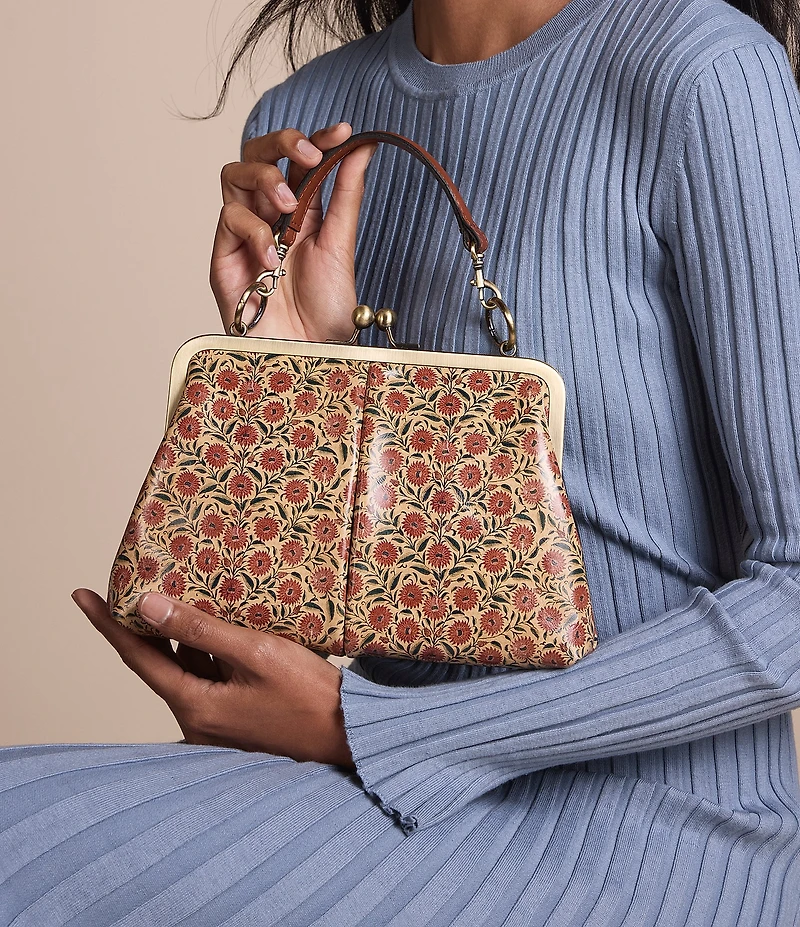 Patricia Nash Vione Kisslock Floral Crossbody Bag