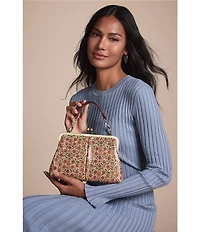 Patricia Nash Vione Kisslock Floral Crossbody Bag